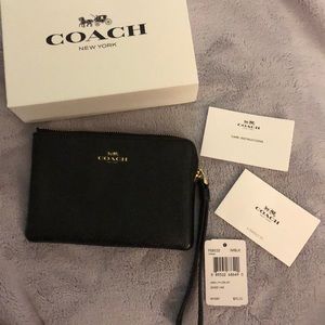 Black Coach wristlet